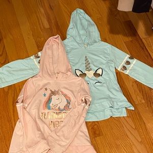 Unicorn double sweaters and unicorn overalls